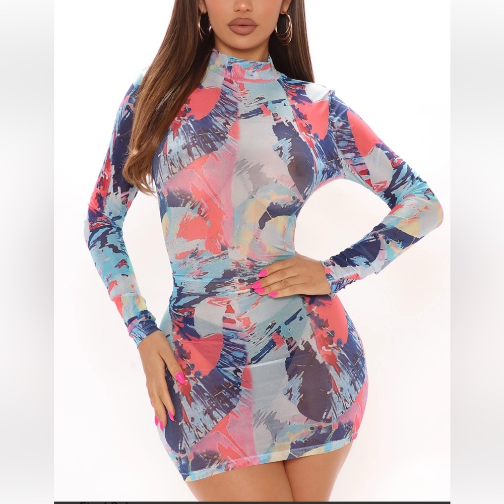 Mesh dress 💗💙